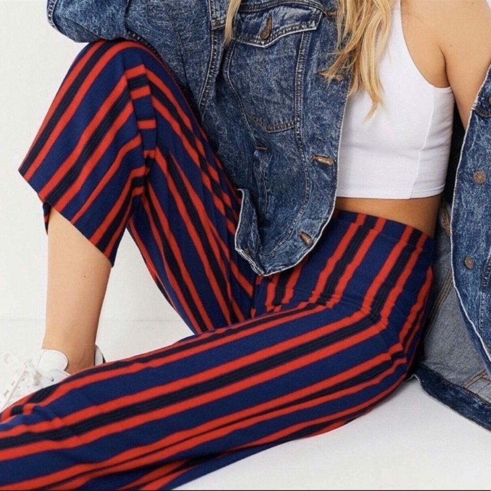 High Rise Cropped Wide Leg Urban Outfitters Pants